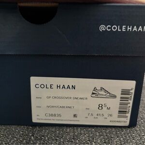 Cole Haan GP Crossover Sneaker - Ivory and Cabernet